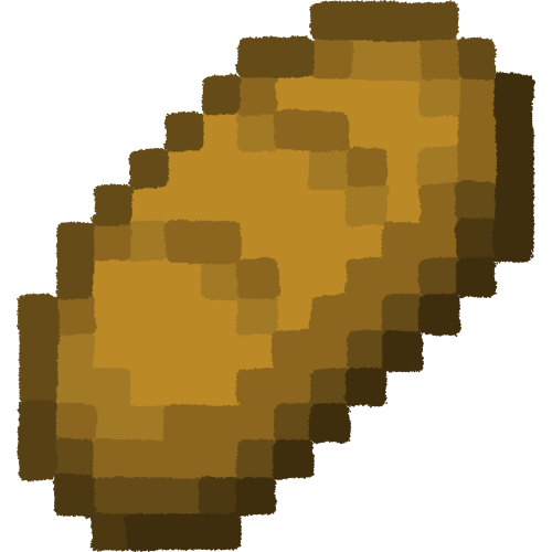 a loaf of minecraft bread